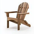 Poltrona da giardino 80 x 90 x 95 cm in legno marrone chiaro stile Adirondack