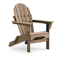 Sedia da giardino Adirondack 80 x 88 x 98 cm in legno marrone con braccioli