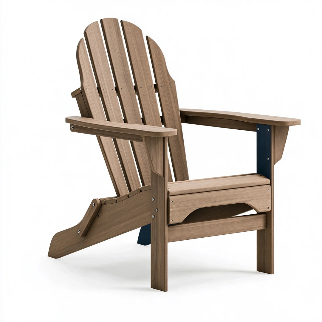 Sedia da giardino Adirondack 80 x 88 x 98 cm in legno marrone con braccioli